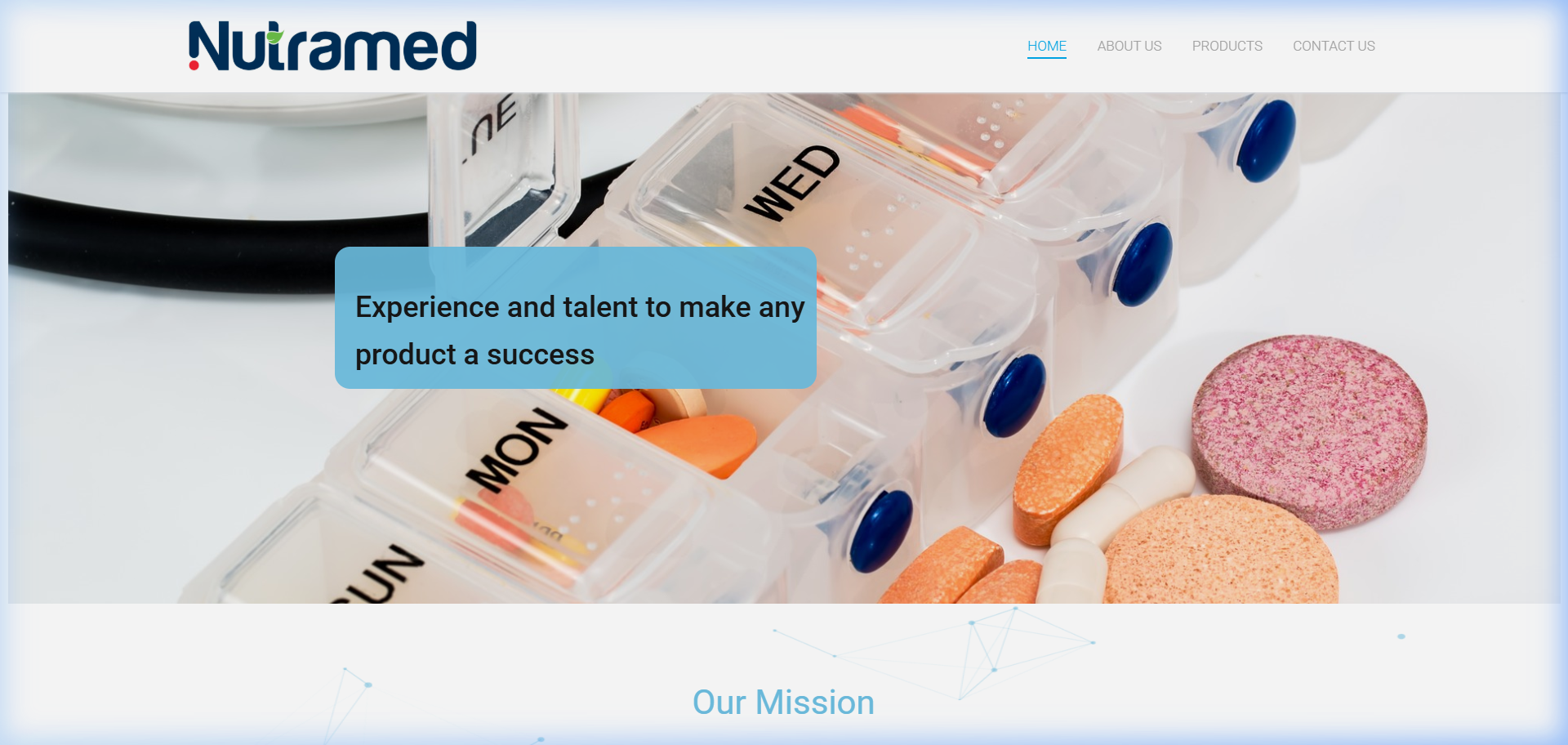 Nutramed website preview