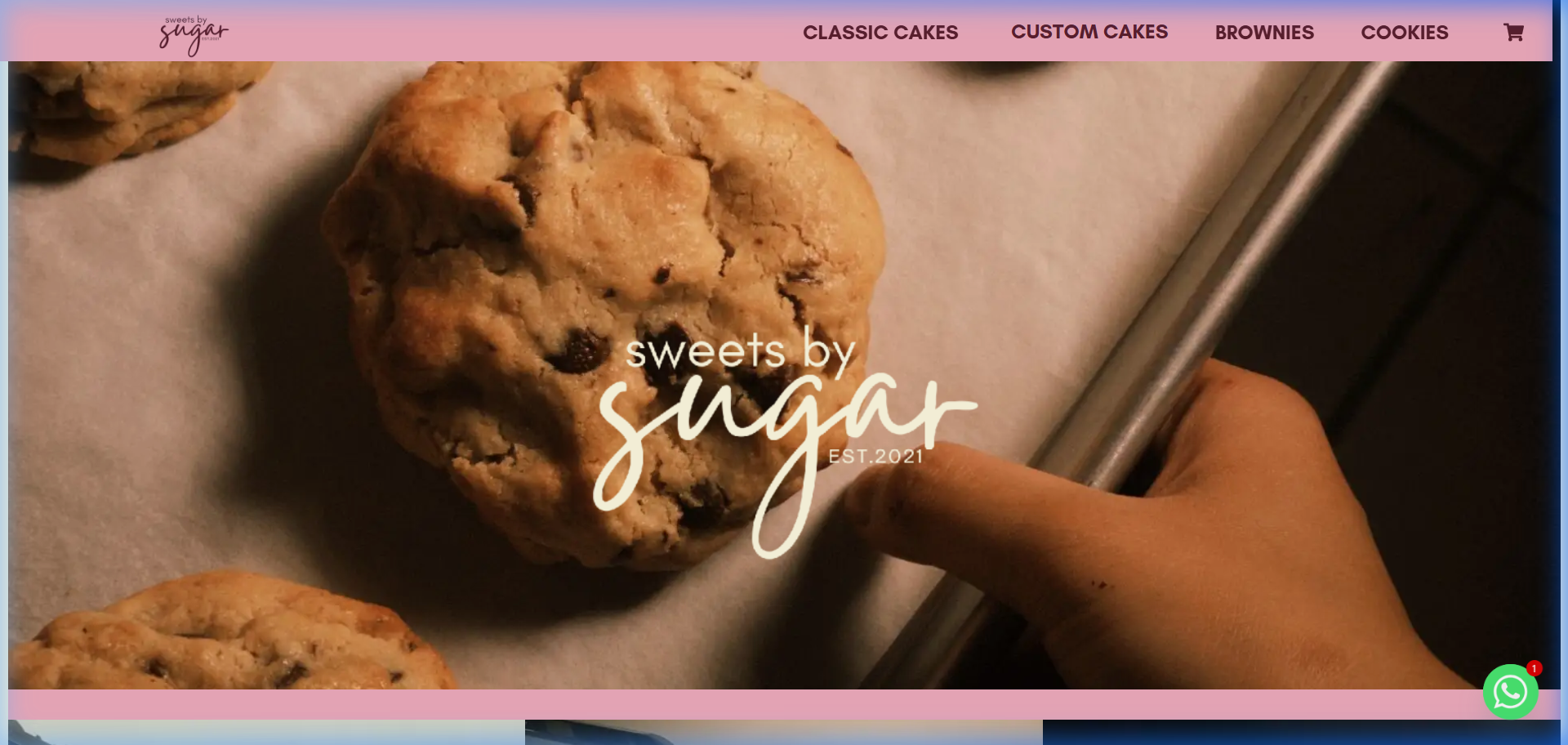 Sweets by Sugar website preview
