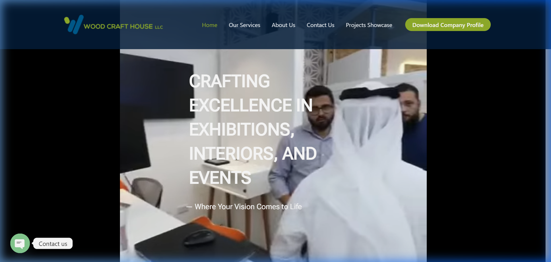Wood Craft House website preview
